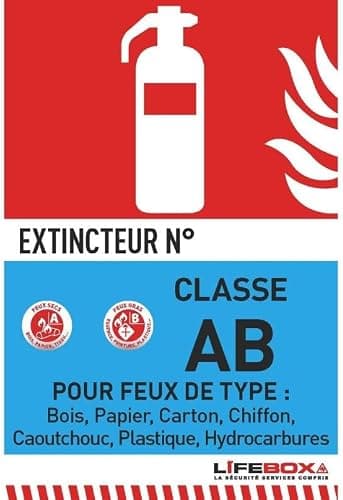 Lifebox, panneau extincteur AB pour ERP
